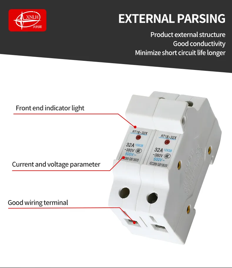 TRT18-32A Take Light Rail Type Fuse Base ( Standard Model)