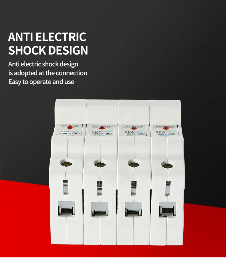 TRT18-32A Take Light Rail Type Fuse Base ( Standard Model)