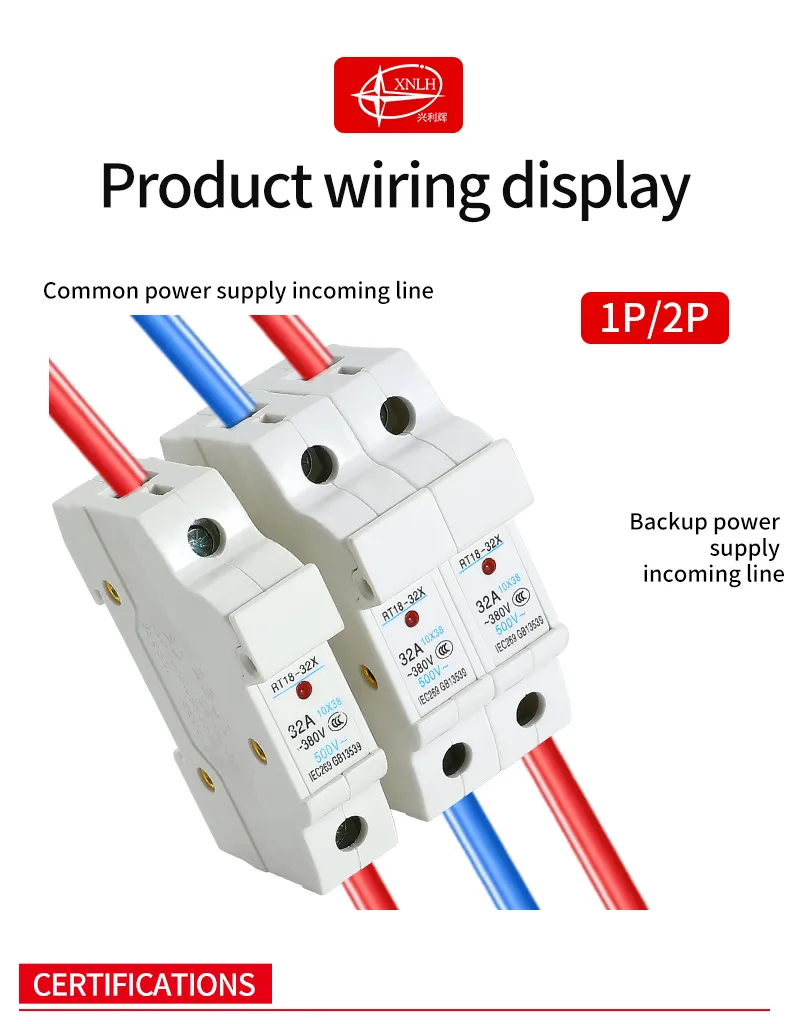 TRT18-32A Take Light Rail Type Fuse Base ( Standard Model)