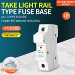TRT18-32A Take Light Rail Type Fuse Base ( Standard Model)