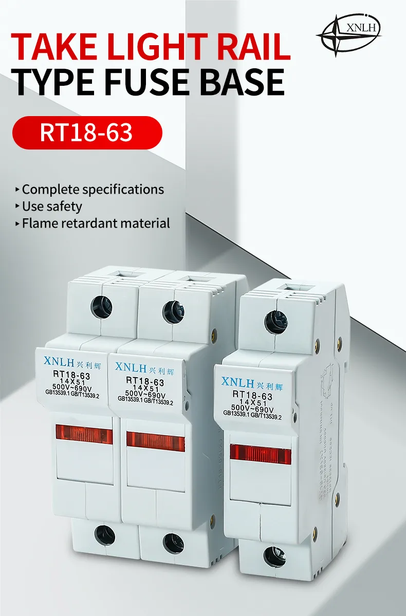 RT18-63A Take Light Rail TypeFuse Base（New）