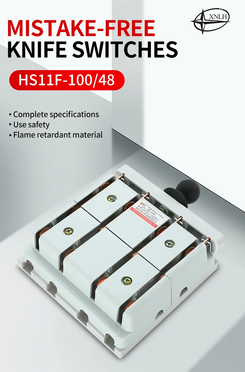 HS11F-100/48 Mistake Free Knife Switches