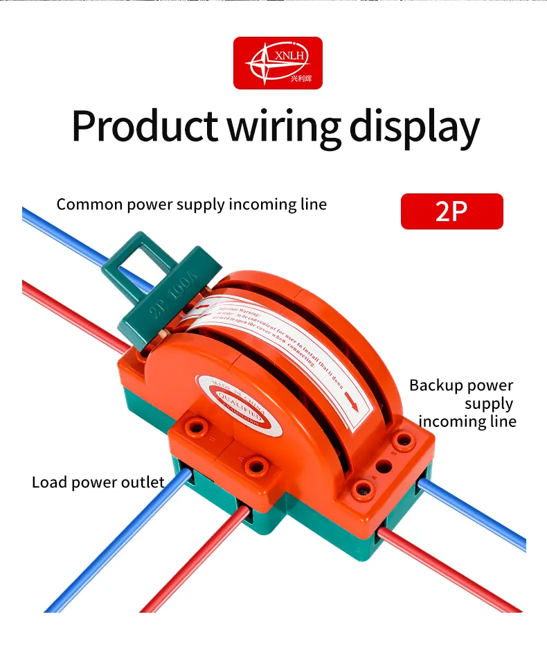Two-Way Double Throwing Knife Switch 2P 100A