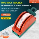 Two-Way Double Throwing Knife Switch