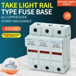 RT18-63A Take Light Rail Type Fuse Base（New）