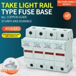 RT18-63A Take Light Rail Type Fuse Base（New）