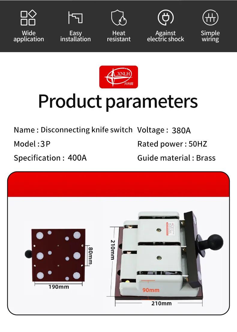 HD11F-400/38 Mistake Free Knife Switches
