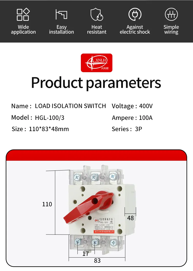 HGL-100/3 Series Load Isolation Switch
