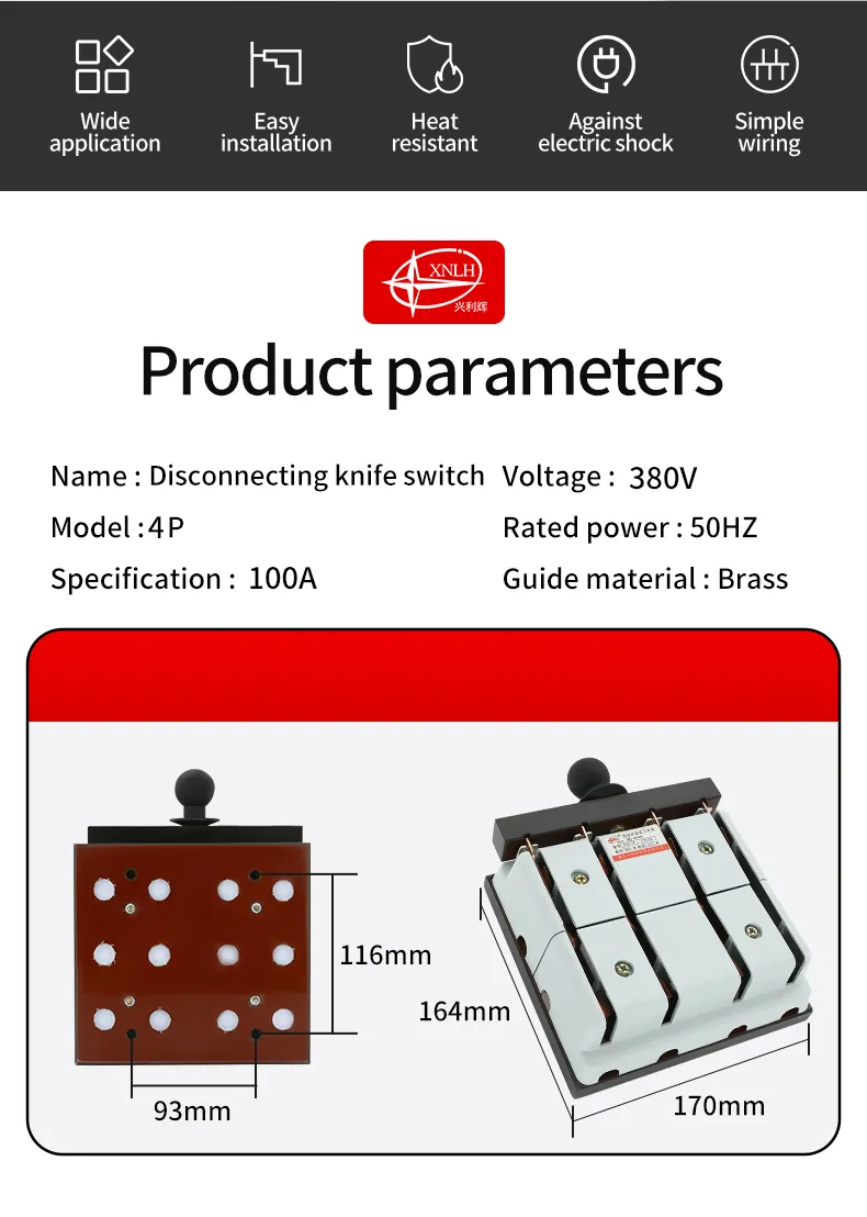 HS11F-100/48 Mistake Free Knife Switches