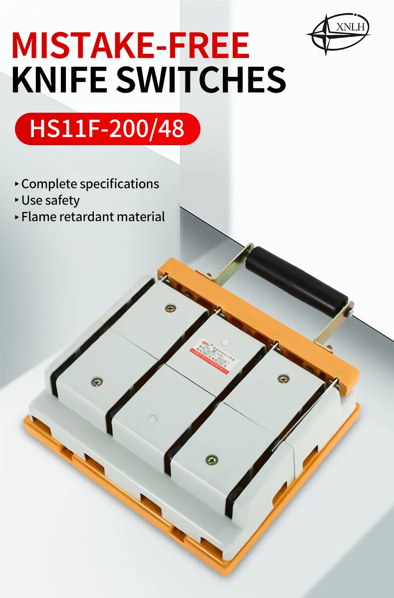 HS11F-200/48 Mistake Free Knife Switches